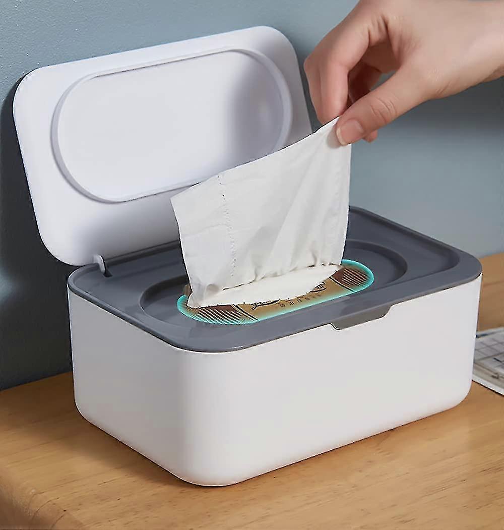 Box Of Wet Tissues. Storage Box, Wipes Case, Tissue Box With Lid, Baby Towel Box Keeps Wipes Fresh (gray)
