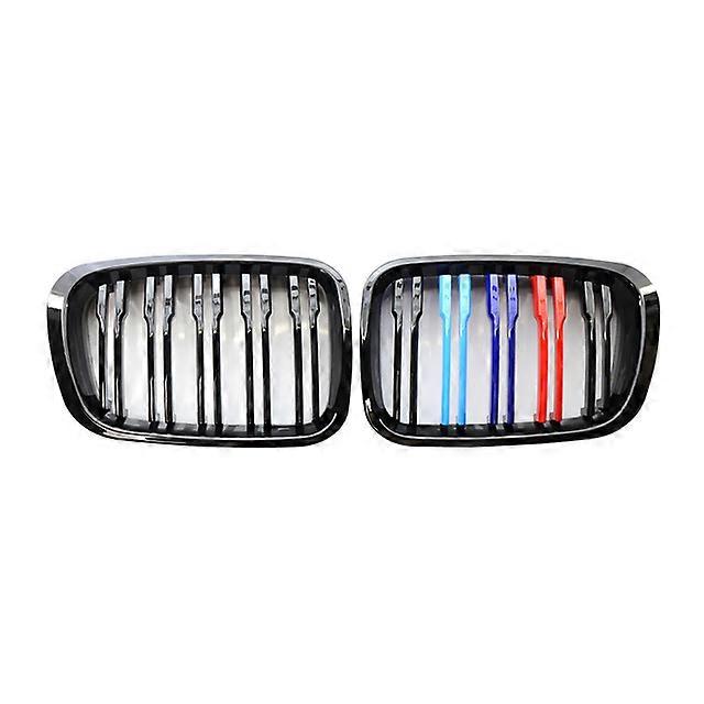 Front Kidney Grille Double Single Slat Racing Air Inlet Grill Fit For BMW 3 Series E46 325i 330i 323i 4 Door 1998 1999 2000 2001