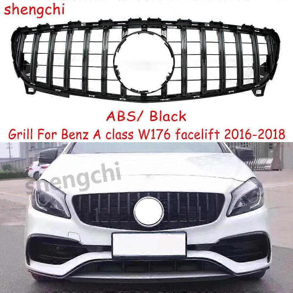 W176  Style Black Front Bumper Grill for Mercedes A Class W176 facelift 2016 -2018 A180 A200 A220 A250 A45, without emblem