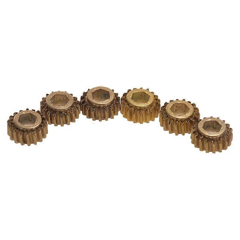 6pcs Guitar String Tuners Tuning Pegs Keys Machine Heads Mount Hex Hole Gear 1: 18 Ratio
