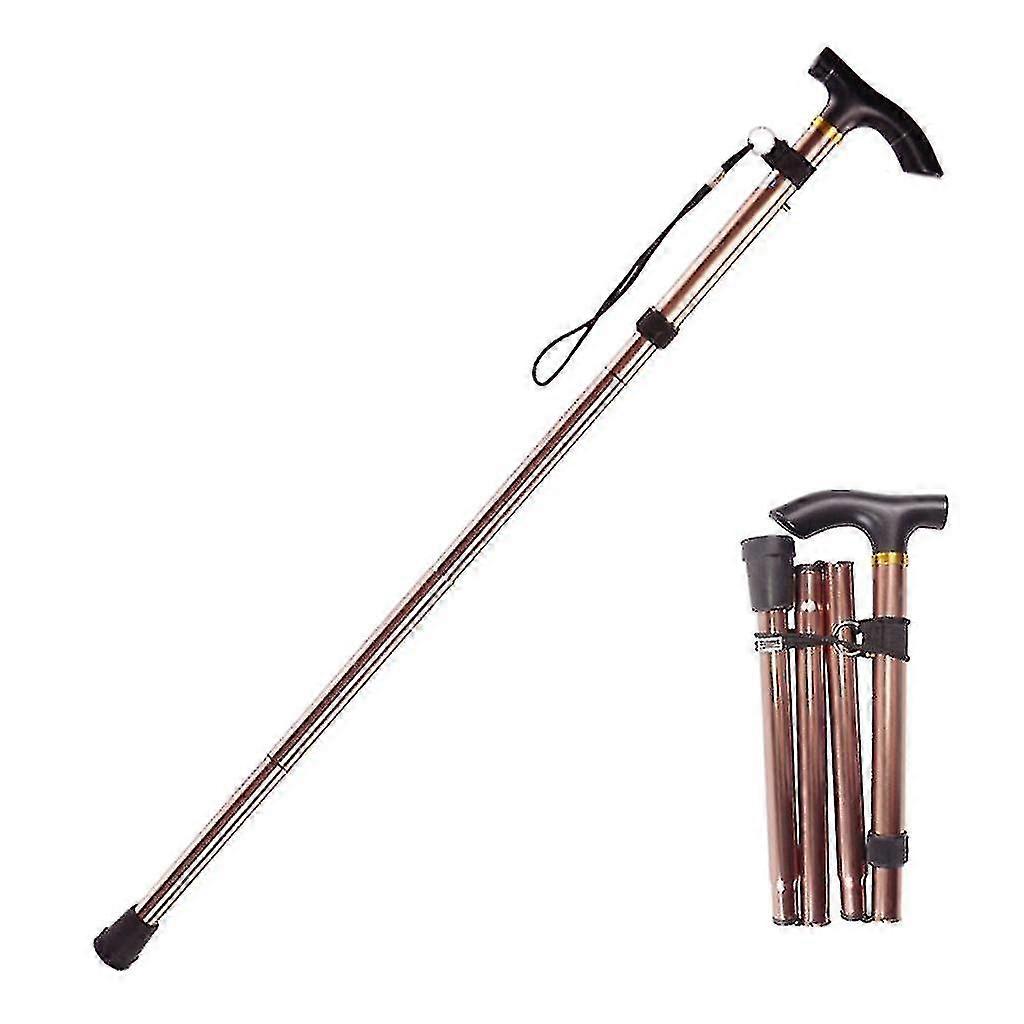 Collapsible Telescopic Folding Cane Elder Cane 5 Modes Walking Sticks