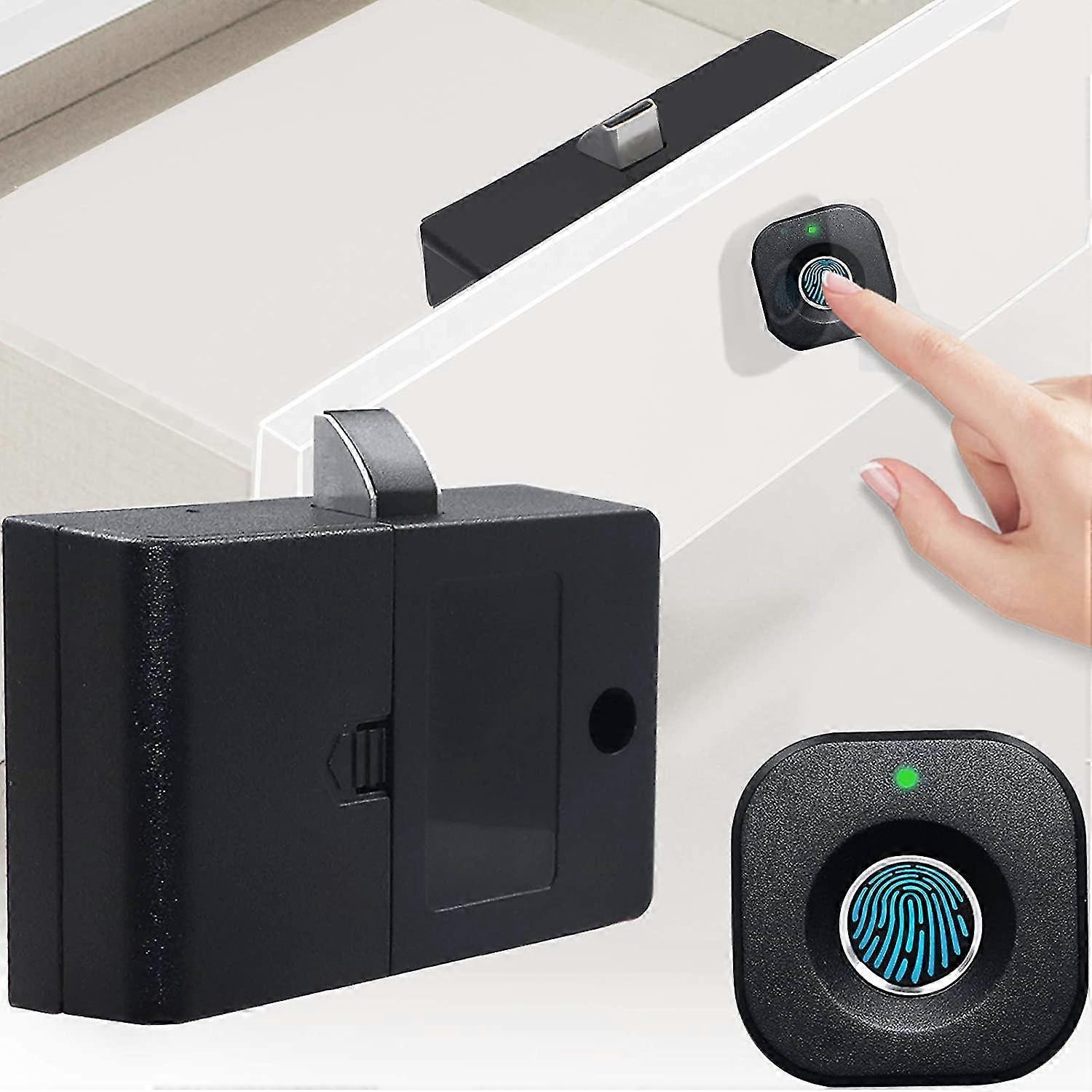 Fingerprint Smart Drawer Lock, Suitable for Home Office, Etc.
