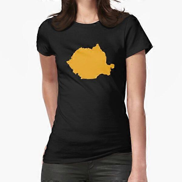 Rumunsko mapa Přiléhavé tričko-RK17935