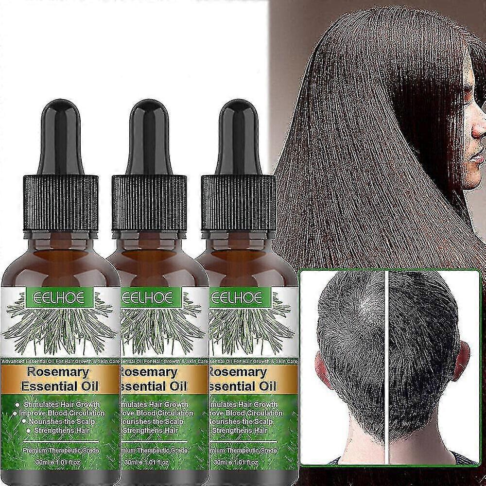 3 piezas de aceite de romero para 100% nutre Tw