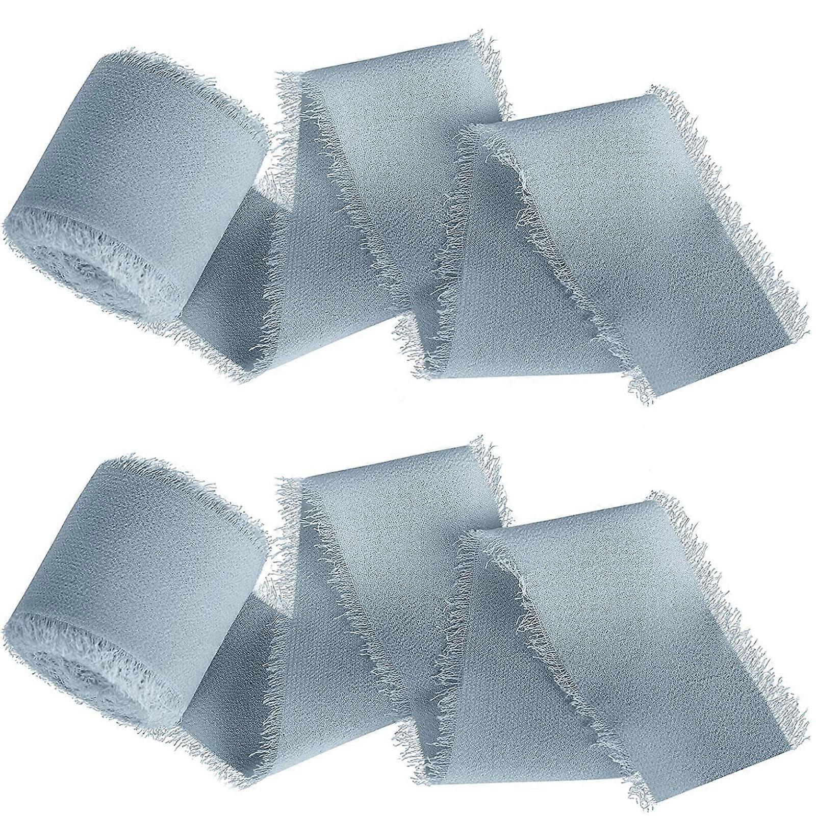 שוליים שיפון דמוי משי סרטים בעבודת יד קצוות מרופטים סרט יצירה, לעטיפת מתנה, אריזת מתנה, הזמנות לחתונות