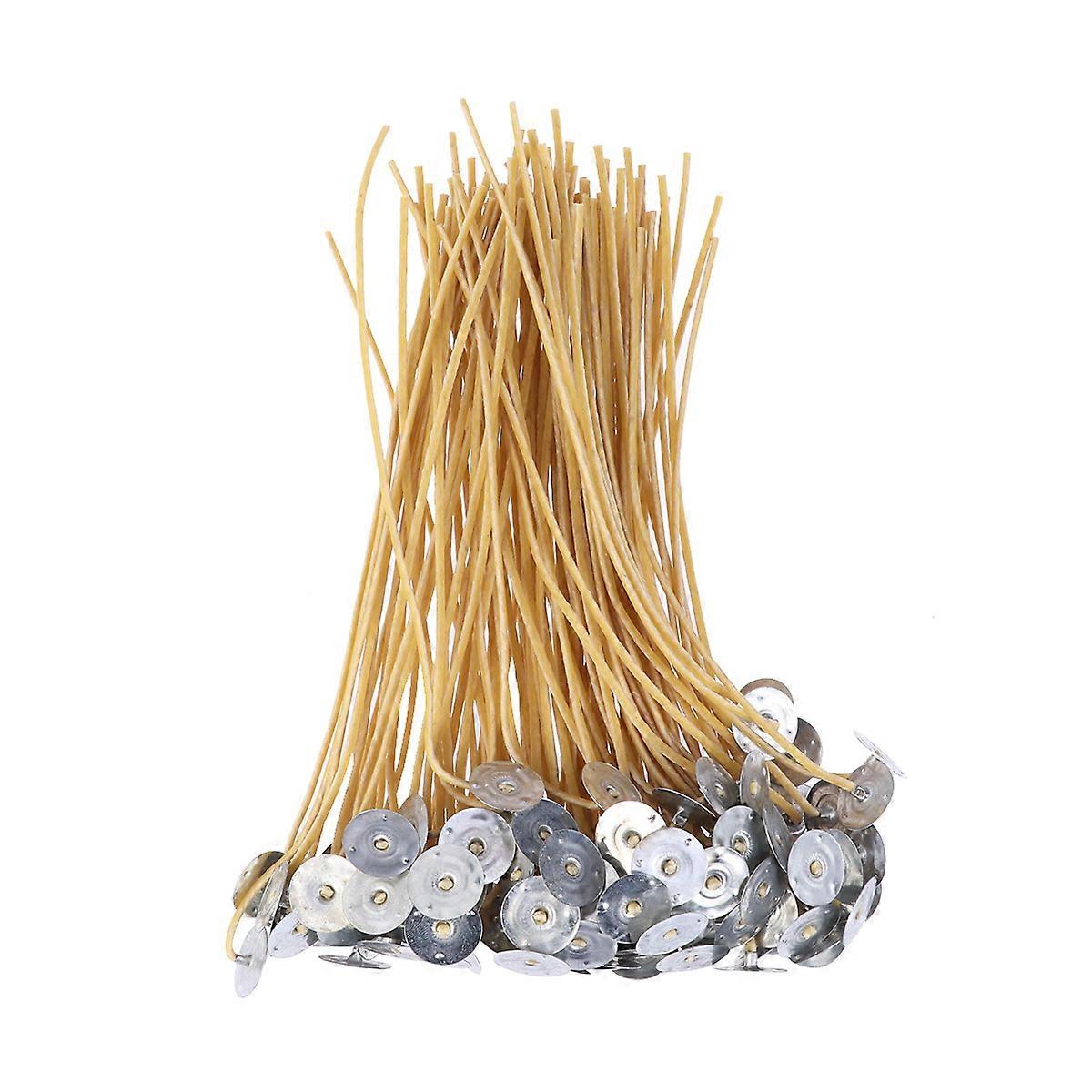 100 stk Tabbed Lato Candle Wicks Tabbed Candle Wicks Wick Centering Device Candle Making Wax Wick String Candle