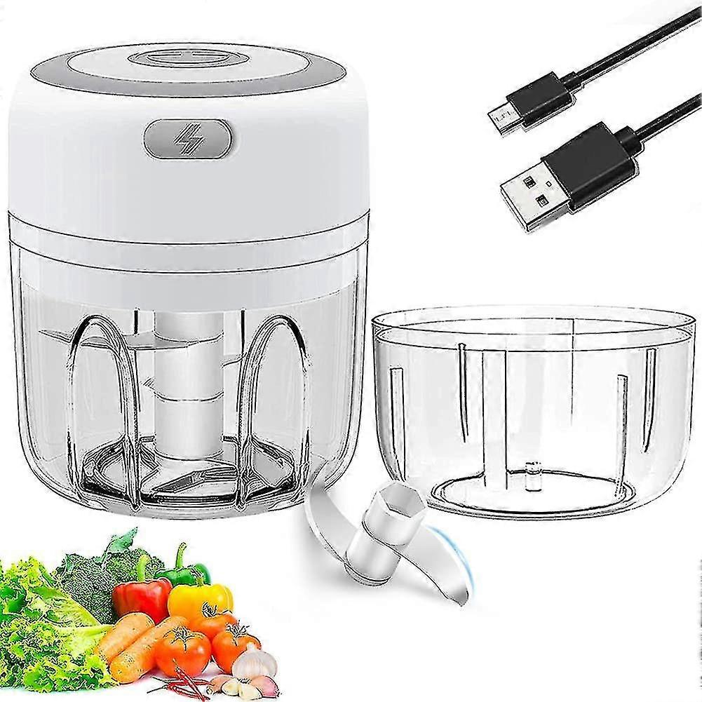 Elektrisch Knoblauchhacker Zwiebelschneider Zwiebel Zerkleinerer Zwiebelhacker