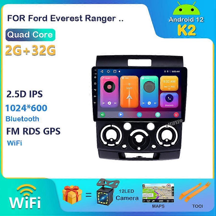 9" android 12 RAM2G car gps dvd player for Ford Everest Ranger Mazda BT-50 car radio multimedia navigation stereo head unit