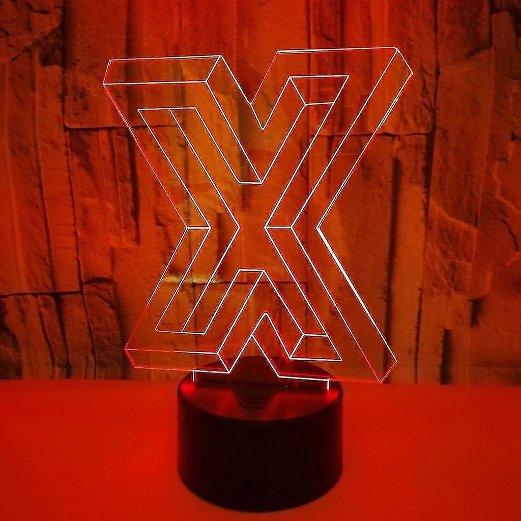 Wekity 3d Led Optical Illusion Acrylic Night Light With Remote Smart Touch 7 Colors Changingx