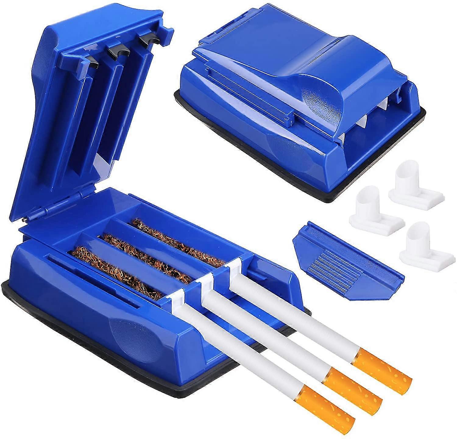 Rolling Machine, Three Tubes Manual Cigarette Roller Tube Tobacco Maker Tube Filling Machine - Rolling Tobacco Injector/filler