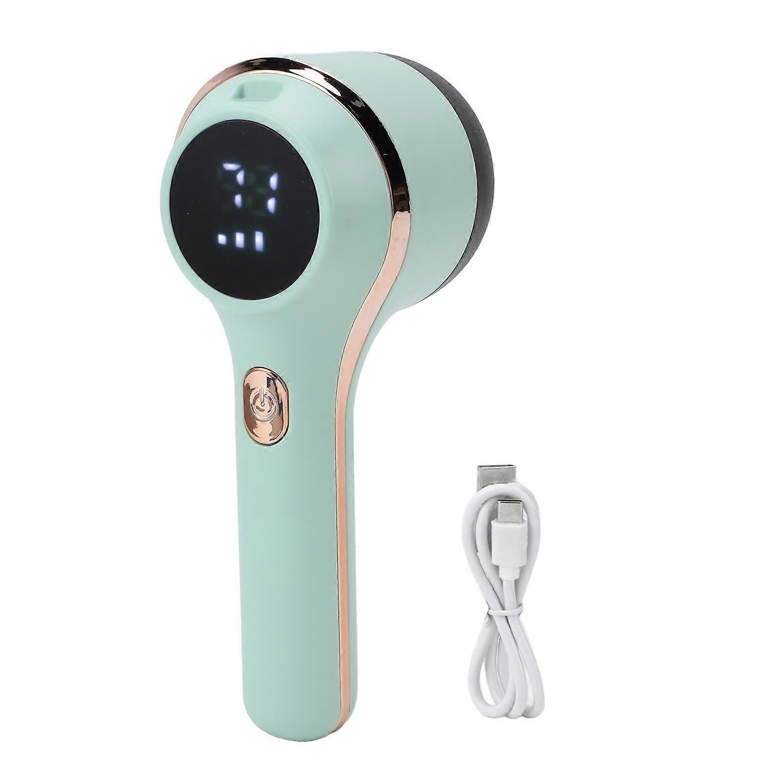 Electric Lint Remover Multifunctional Rechargeable Digital Display Fuzz Remover Fabric Lint Remover for Clothes Furniture Green