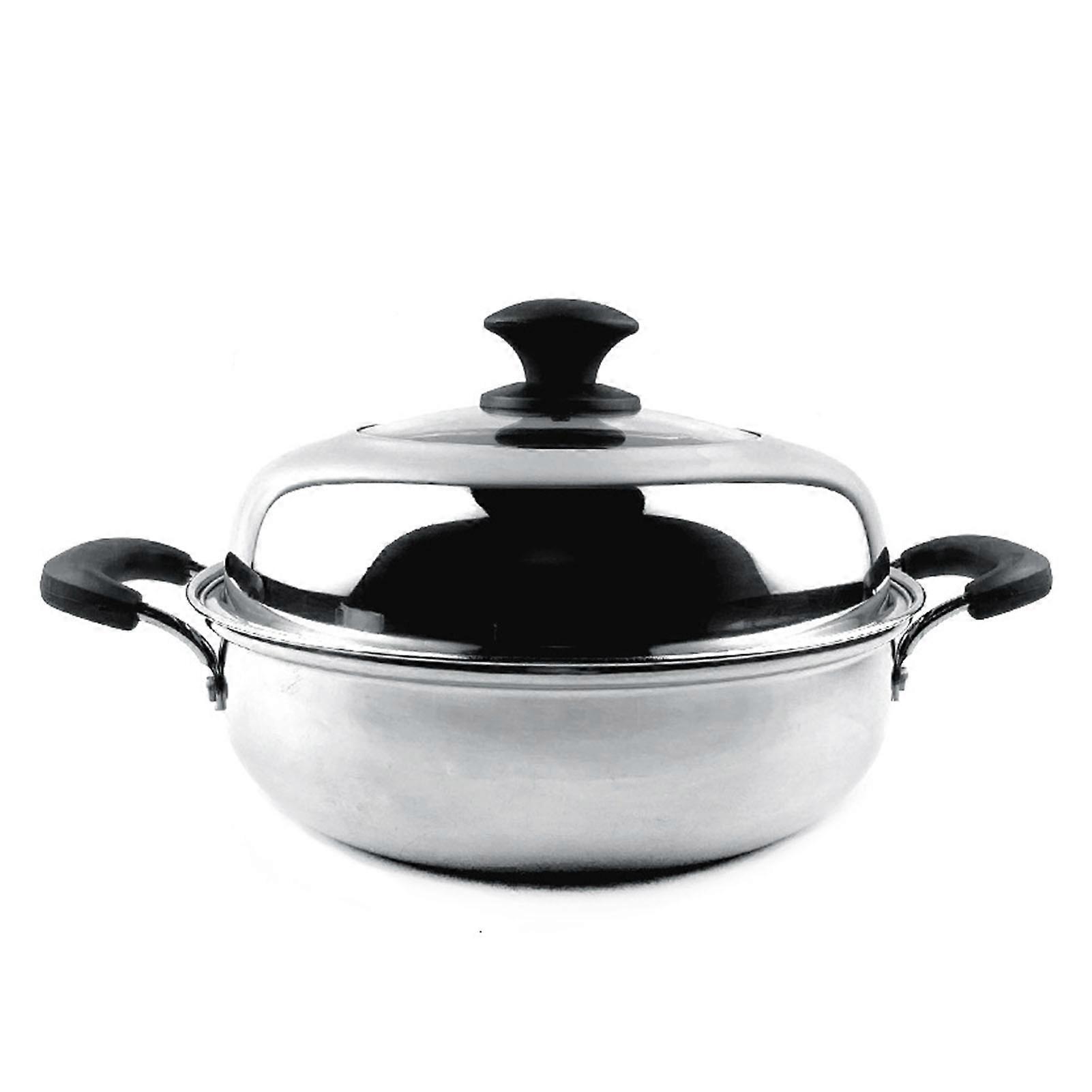 Professional Stainless Steel Steamer Pot, High Efficiency, Thick, Single Layer, for Induction Cooker, 32cm