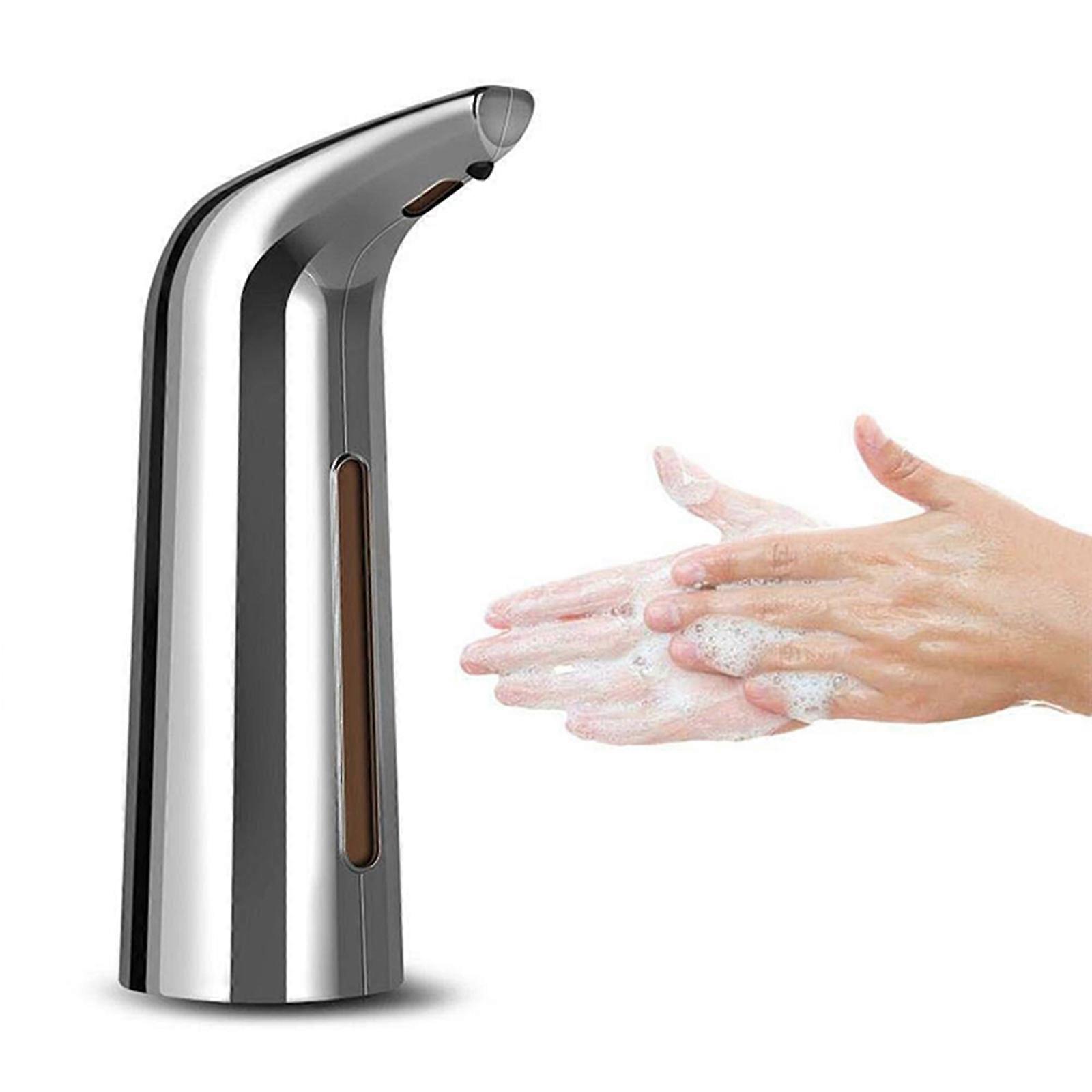 400ML Touchless Automatic Soap Dispenser with Sensor for Hand Sanitizer, Silver Color