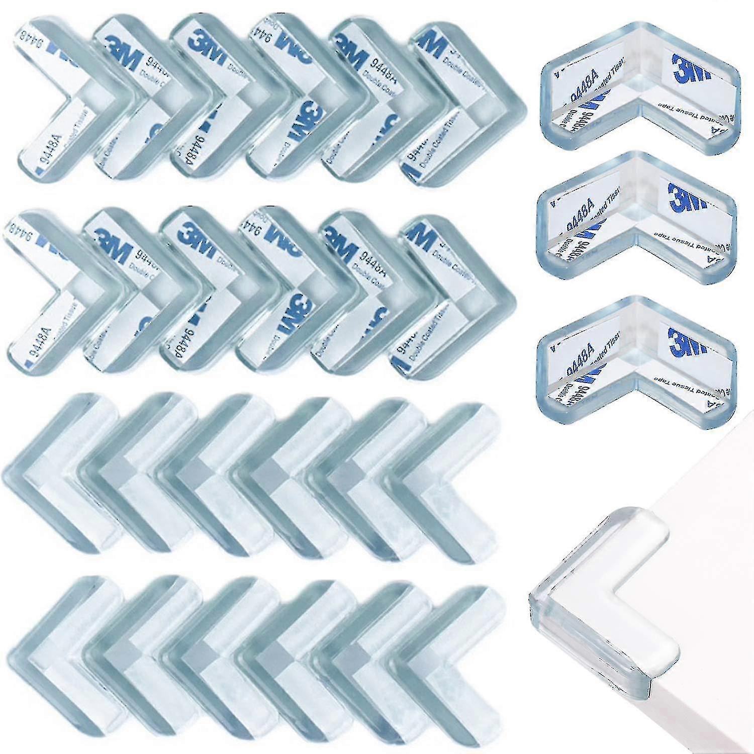 28 Pieces Transparent Corner Protection, For Table, Glass Table, Furniture, Chil