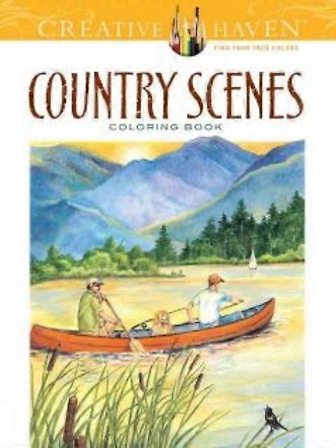 Creative Haven Country Scenes Coloring Book - Dot Barlowe