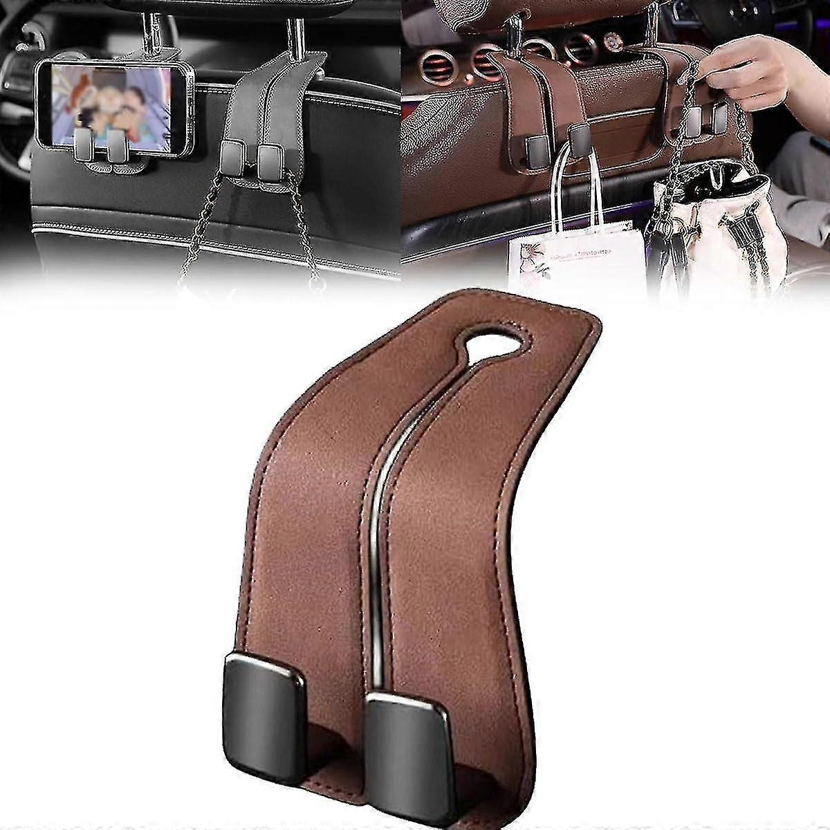 Car Seat Back Double Hook, Auto Hooks, Car Storage Hooks Back Seat Headrest Hanger, Car Headrest Hoo