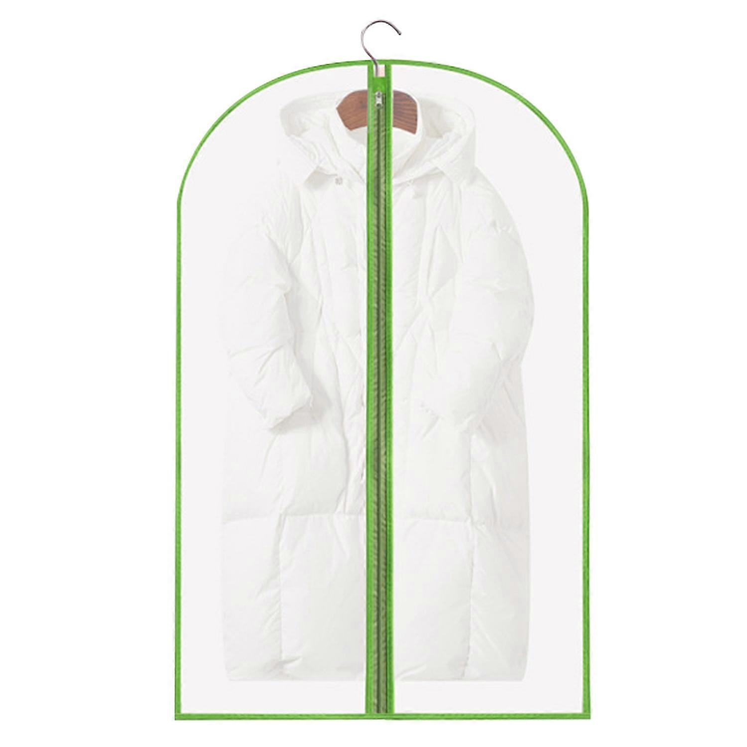 Clothing Dust Cover Transparent with Hanging Hook Zipper Closure Moisture-proof Dustproof Large
