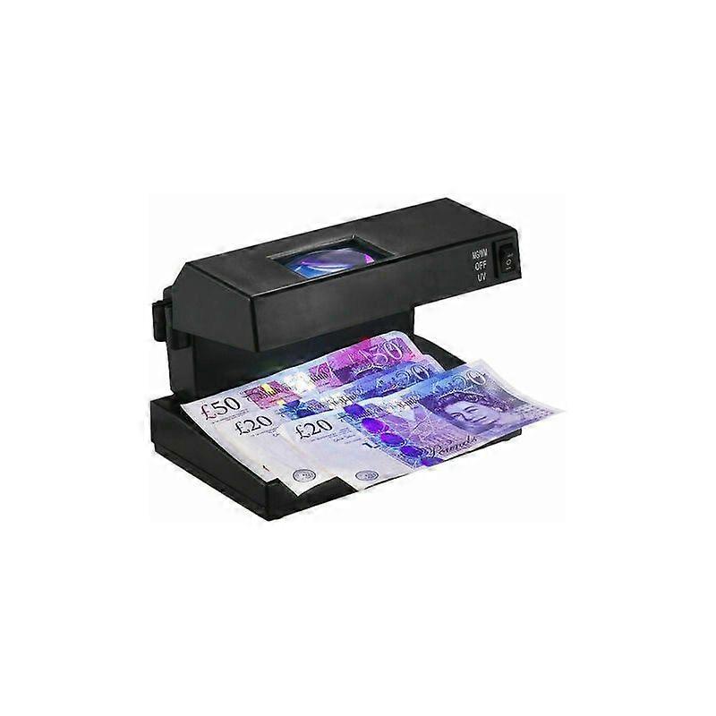 Bureau Detecteur De Faux Billets Comptant Billets Remarques Checker Machine Support Ultraviolet Uv Et Detection Filigrane Avec Loupe Testeur