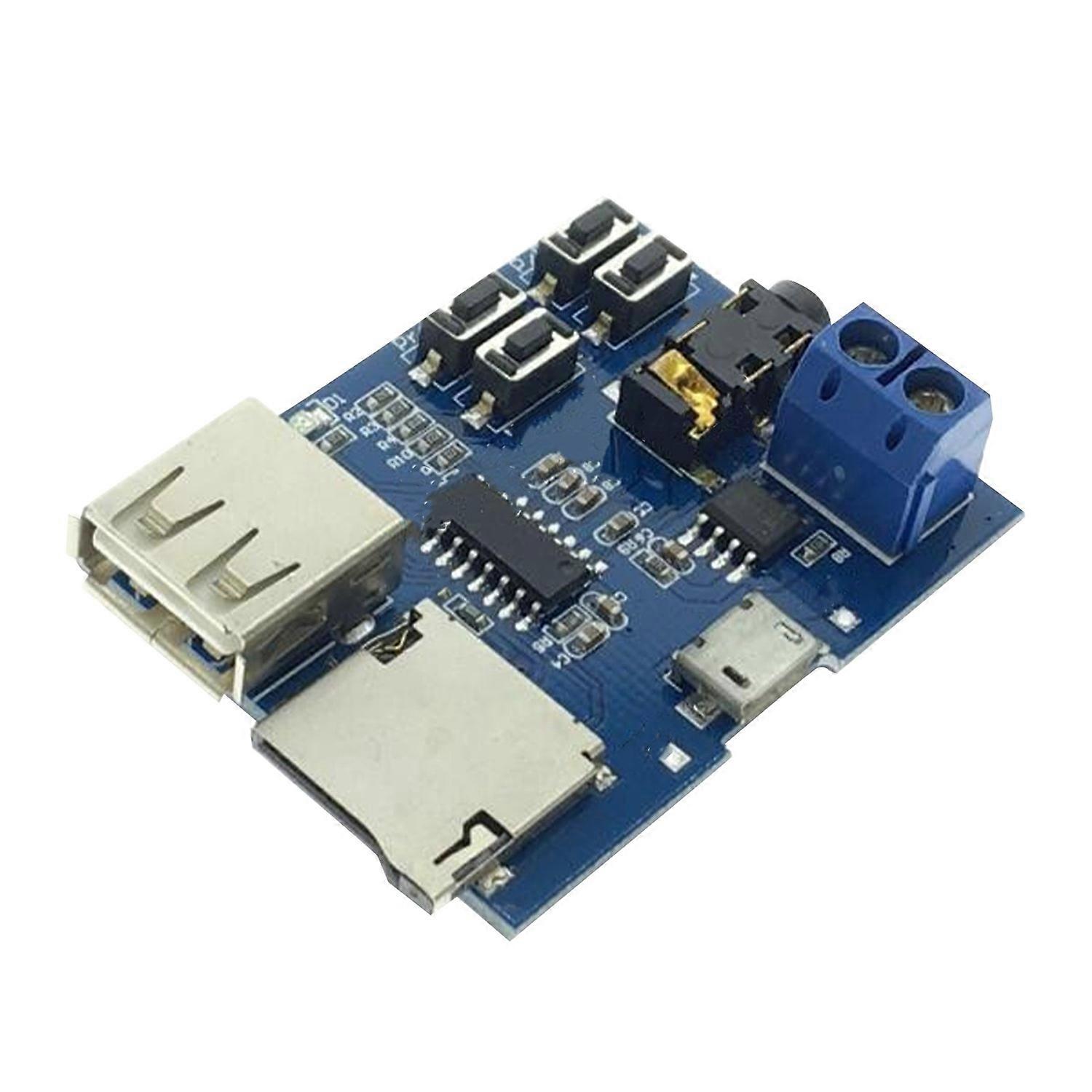 Mp3 Lossless Decoder Board Buttons Control Mp3 Decoding Module with Amplifier for U Disk Memory Card