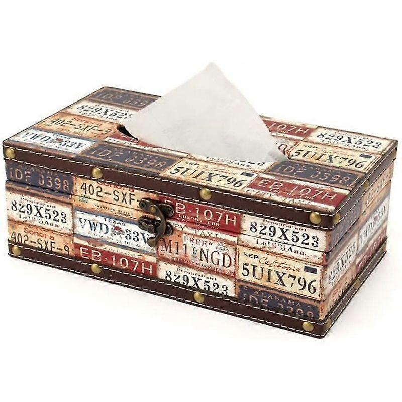 Tissue Box Paper Tissue Dispenser PU Leather