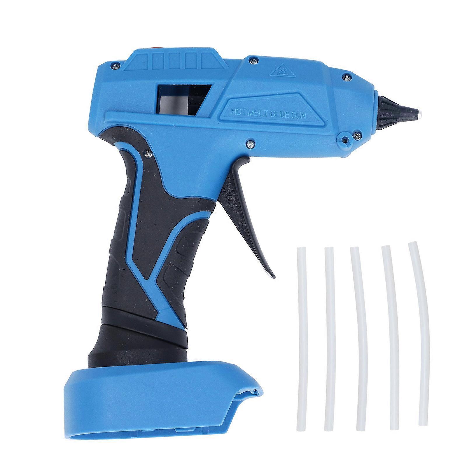 Hot Glue Gun Kit Cordless 100W High Temp Electric Power with 5 Sticks DIY Festival Decor Tool for BL1830B Battery