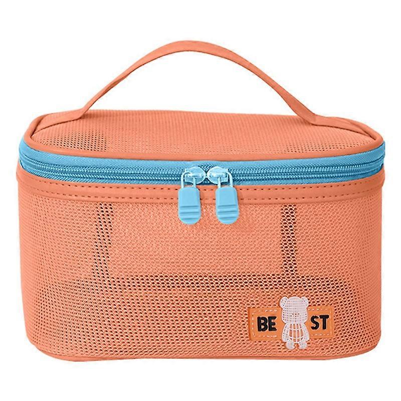 Type B Portable Toiletry Bag Mesh Large Capacity Breathable Cosmetic Storage Bag