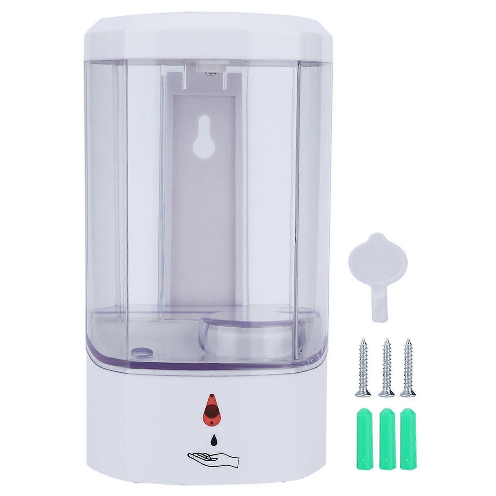 800ml White ABS Wall Mounted Non Contact Automatic Soap Dispenser for Kitchen Bathroom