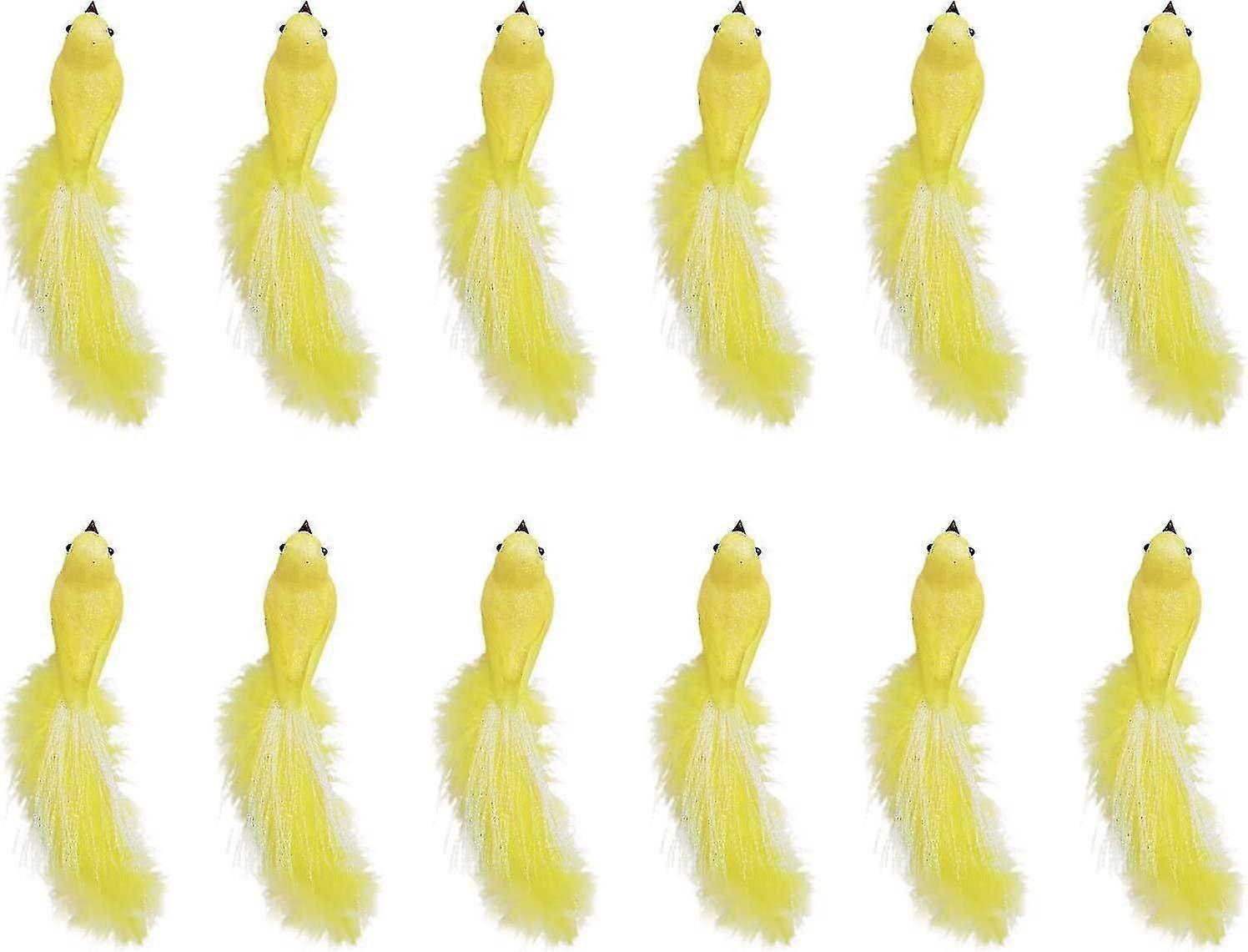 Artificial Cardinal Birds With Clips Ornaments