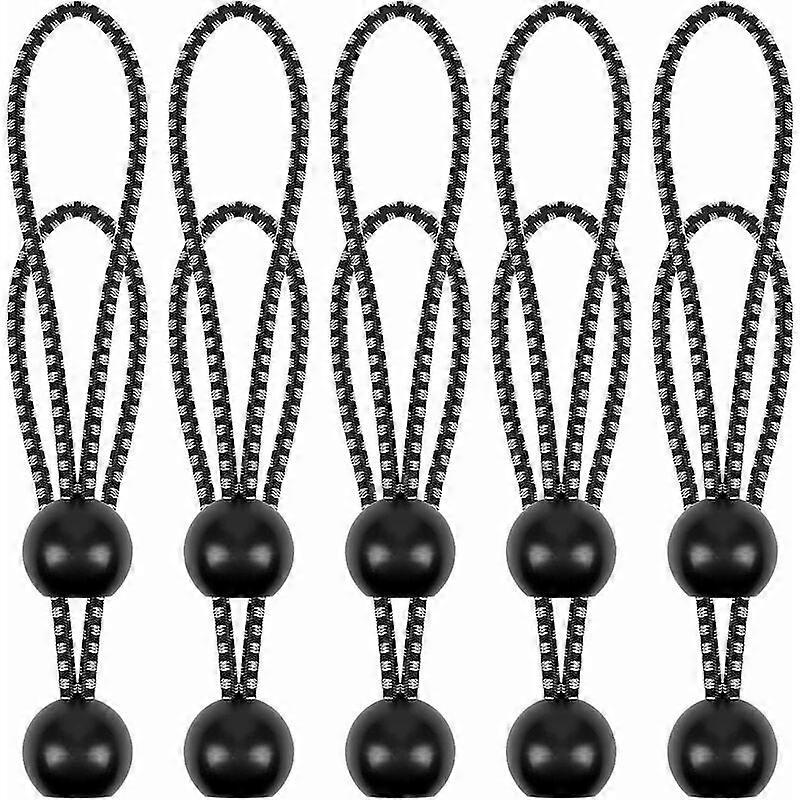 10 Bungee Tensioners with Ball for Tarps and Camping Use