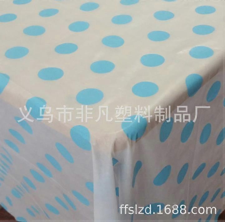 Tablecloth Round Tablecloth Solid Tablecover Events Catering Wedding Xmas Decor Blue Dot