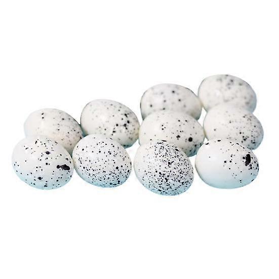 10 Pcs Quail Eggs Ornaments Small Garden Decor Supplies Photo Prop Great Fidelity Artificial Funny Yard