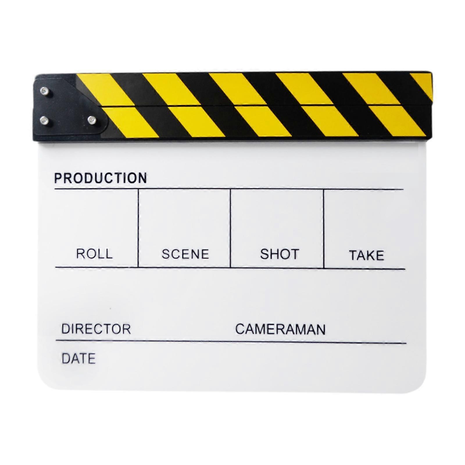 סרט סרט Clapboard לחתוך סצנת פעולה צילום סטודיו אקריליק Clap Board