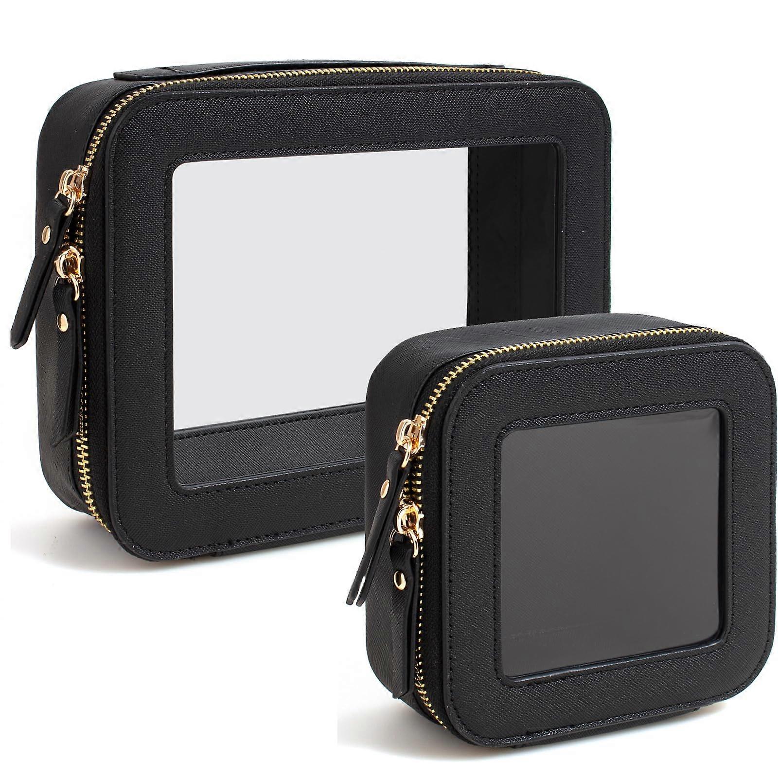 Clear Makeup Bag for Traveling - Transparent Cosmetic Organizer with Zipper, Waterproof, Large Capacity for Storage
