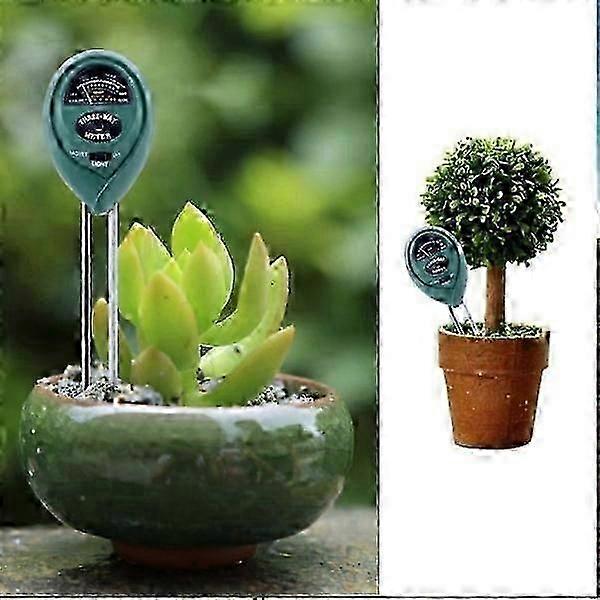 Soil dry and humidity measuring instrument Soil meter with three functions green