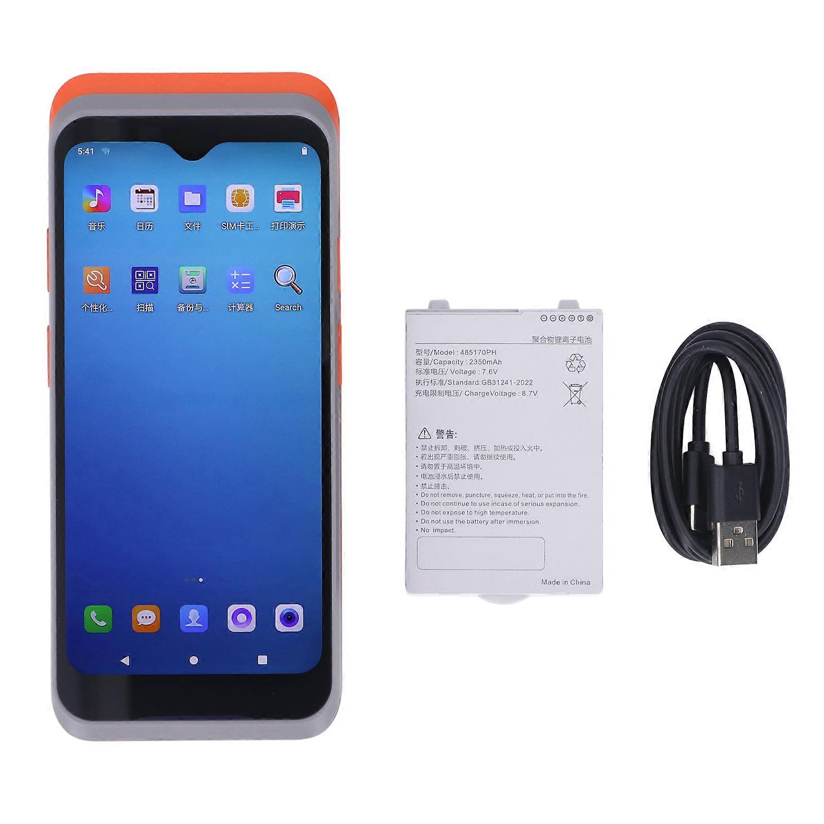 Bluetooth Thermal Label Printer 203dpi Printing Rechargeable Portable Thermal Printer with 1 Roll Paper