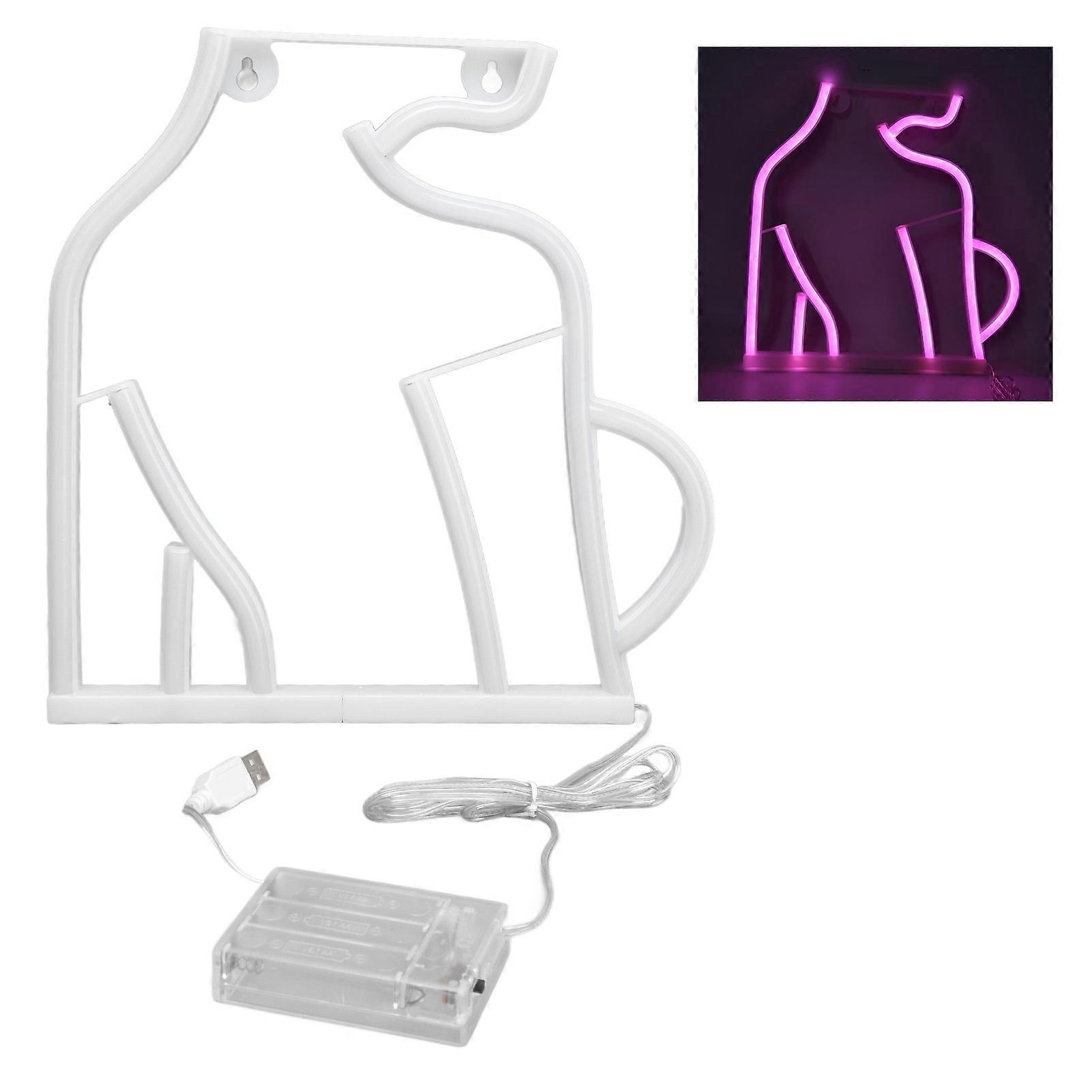 Neon Lights Dual Power Supply LED Light Source Suspension Design Energy Saving Neon Sign