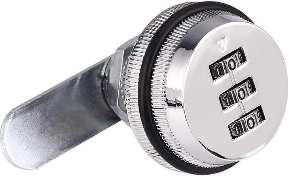 3 Digit Password Combination Locks, 30mm Zinc Alloy Cam Code Lock for Security Drawer Mailbox Tool