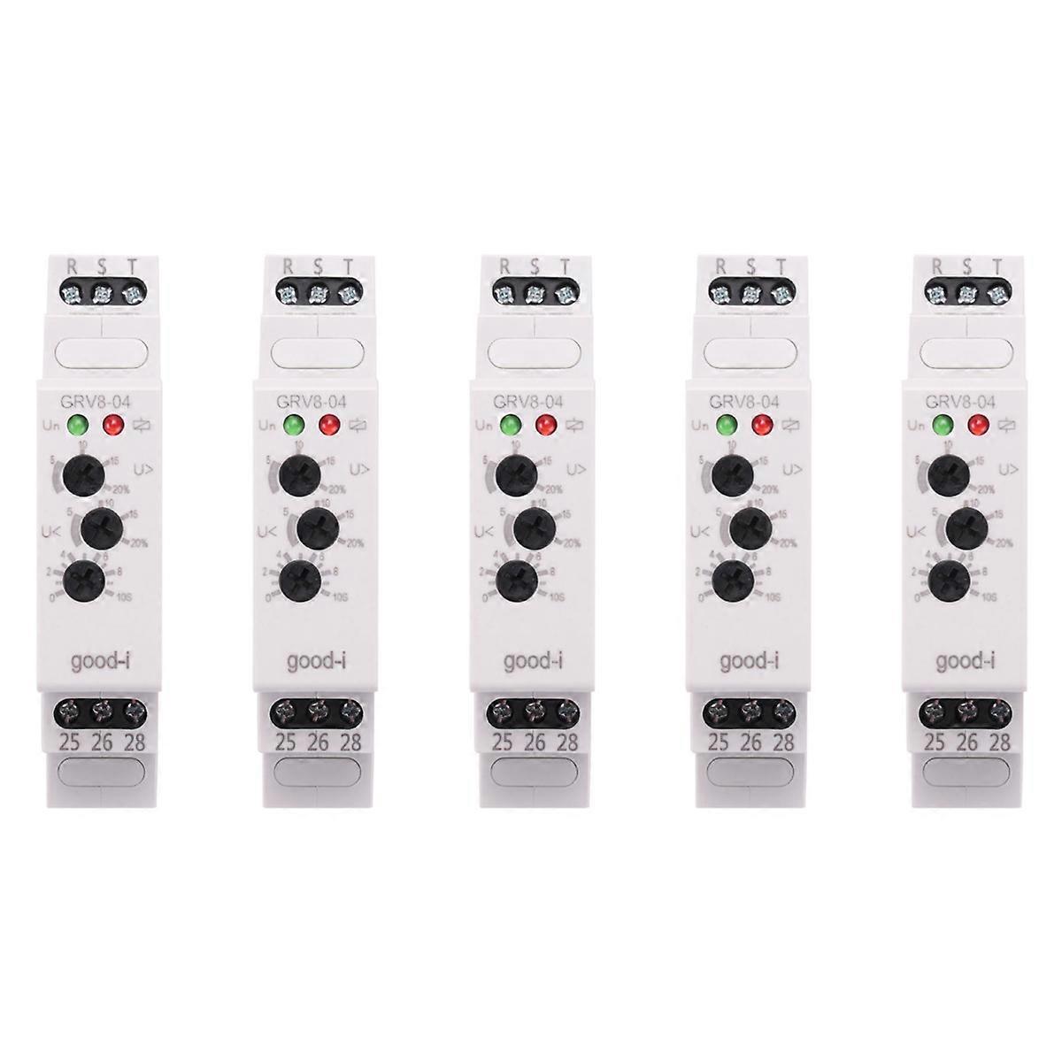 5X GRV8-04 M460 3-Phase Voltage Monitoring Relay Phase Sequence Phase Failure Protection Voltage Co