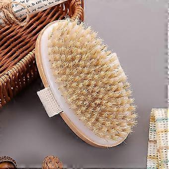 Dry Brush Body Brush, Soft And Firm Bristles Shower Body Exfoliating Scrub Brush For Cellulite And Lymph, Improve your circulation