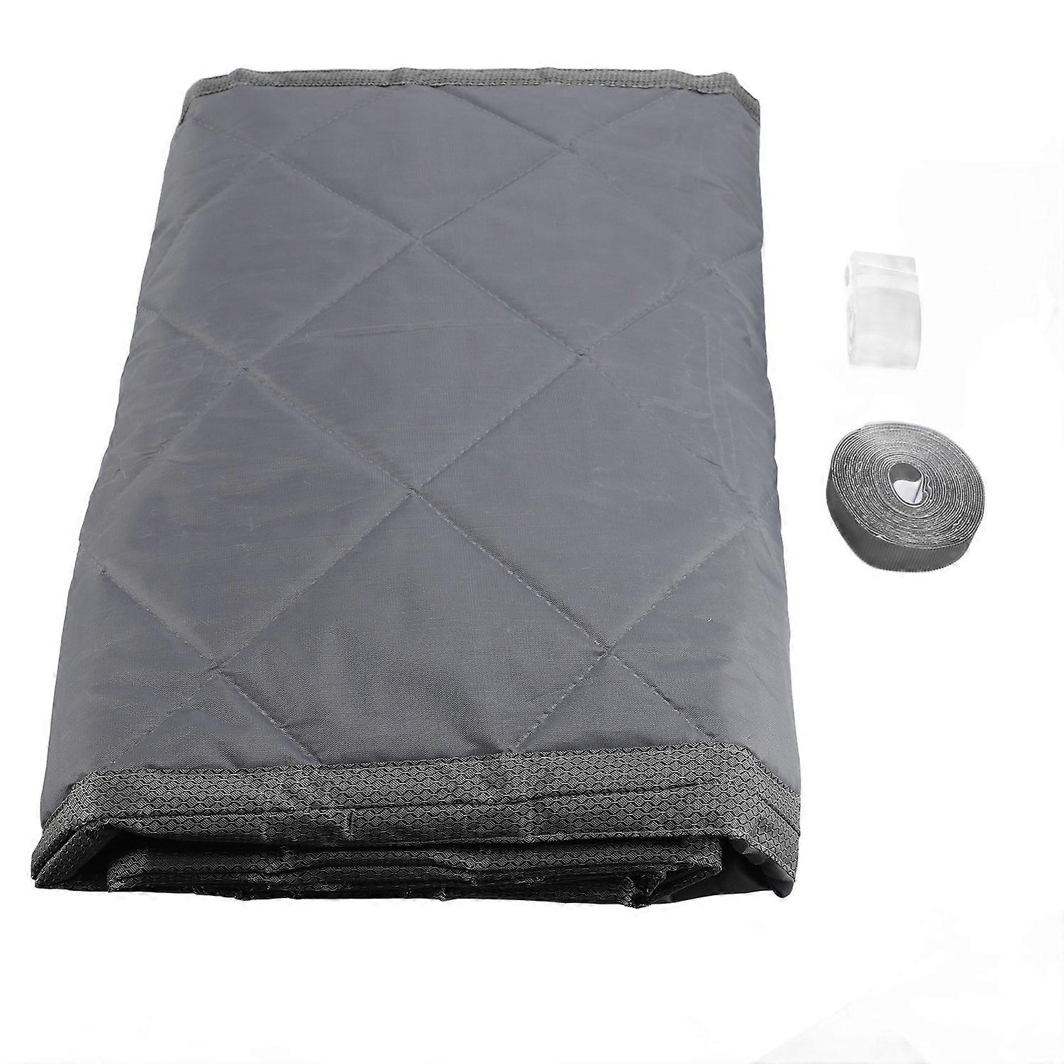 Magnetic Thermal Insulated Door Curtain with Clear Window Thicker Layered Noise Reduction Door Insul