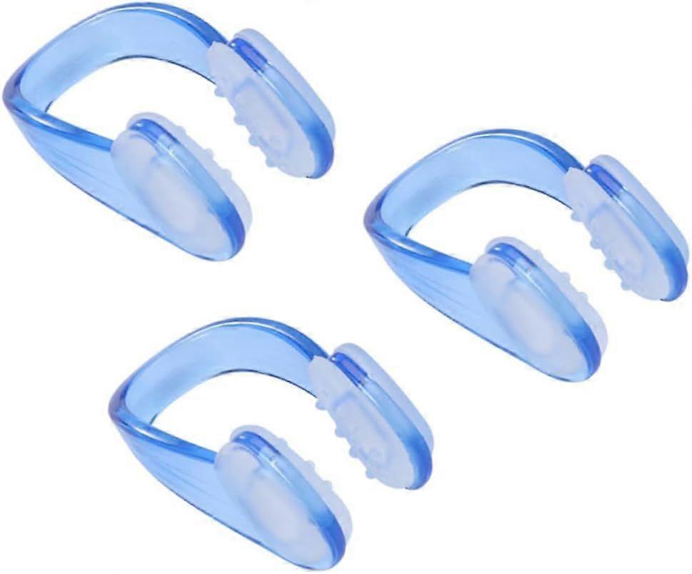 3-pack swimming nose pins nose clips swimming nose clip accessories particles blue non-slip protective nose clip swimming nose clip nose clip