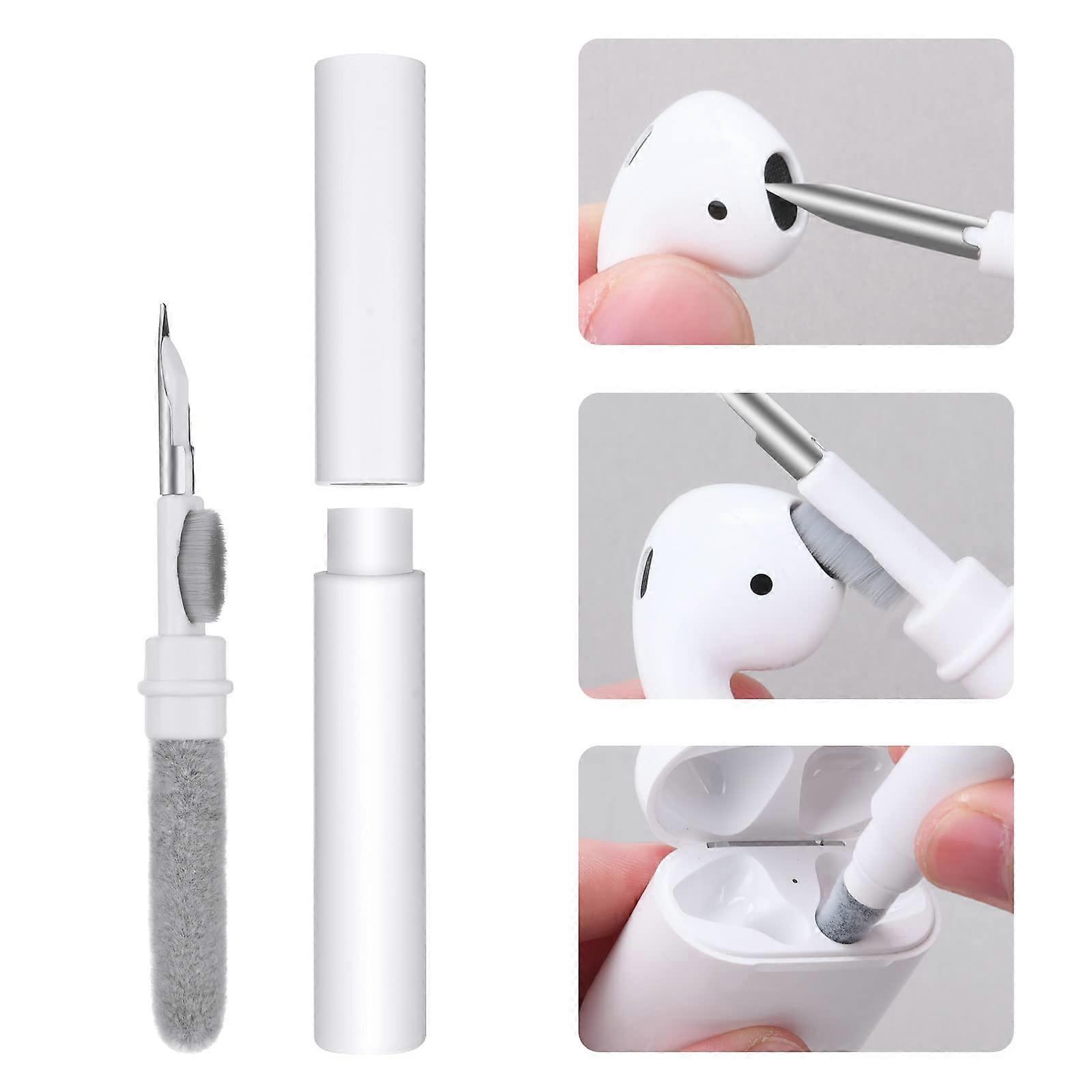 Efficient Digital Product Cleaner, Separate Double Head Design with Flocking Sponge & Metal Pen Tip for Deep Cleaning, Soft Brush & Portable Design