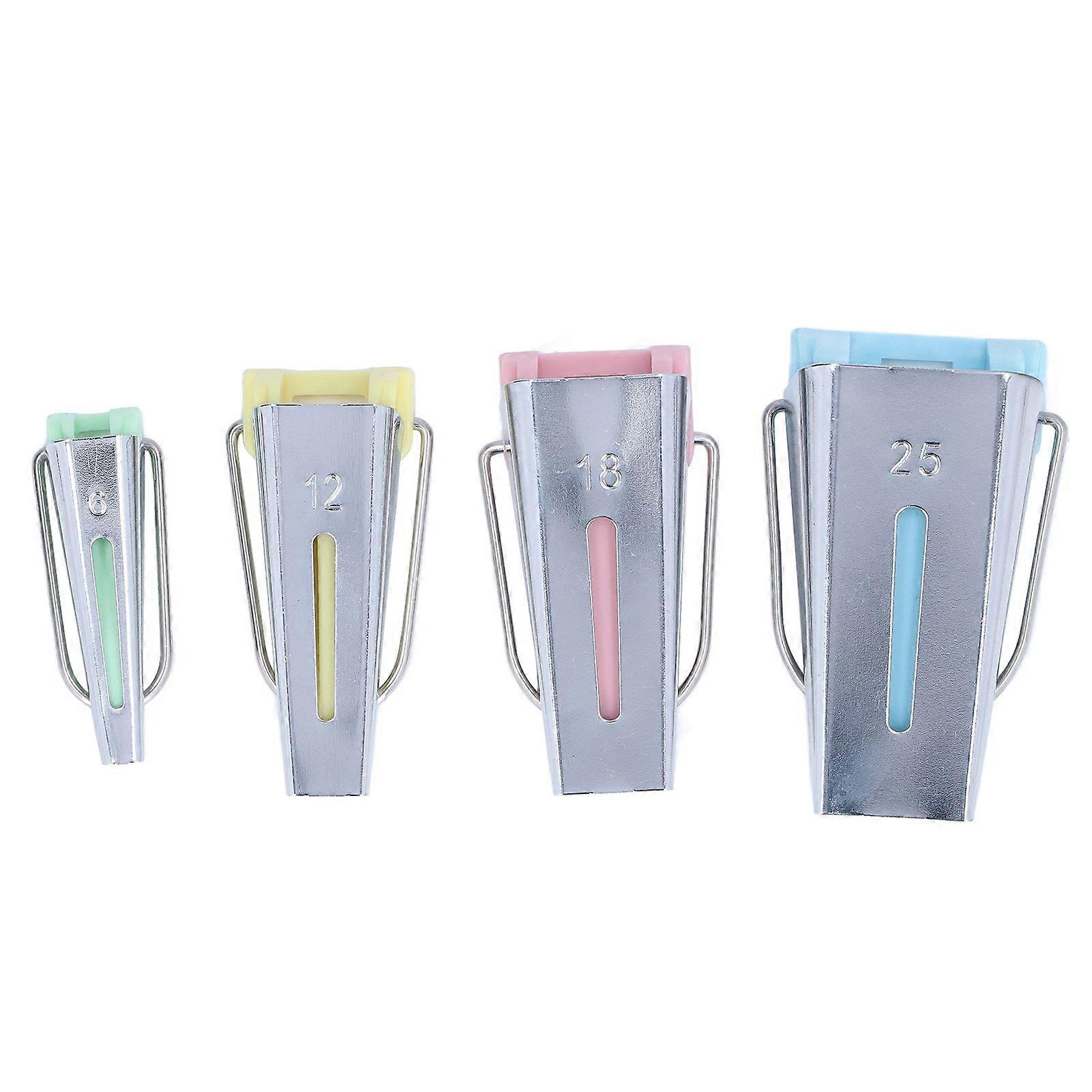 4 Pieces Twill Tape Maker Precise Home Sewing Patchwork Tools DIY Patching Work Supplies