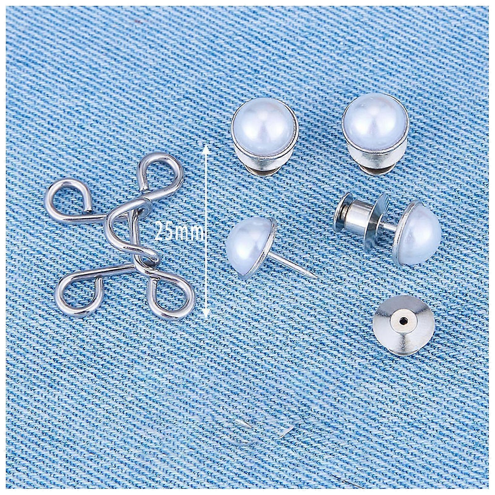 Waist Buckle Tightener Clip Button Pants Nail Free Pin Detachable Tool For Jeans