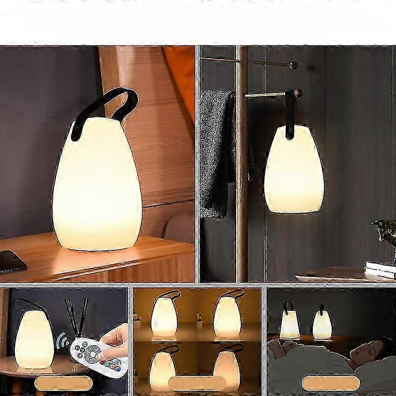 Creative Multifunctional Portable Lamp Simple Bedside Table Lamp Balcony Courtyard Landscape Camping Lamp Usb Charging