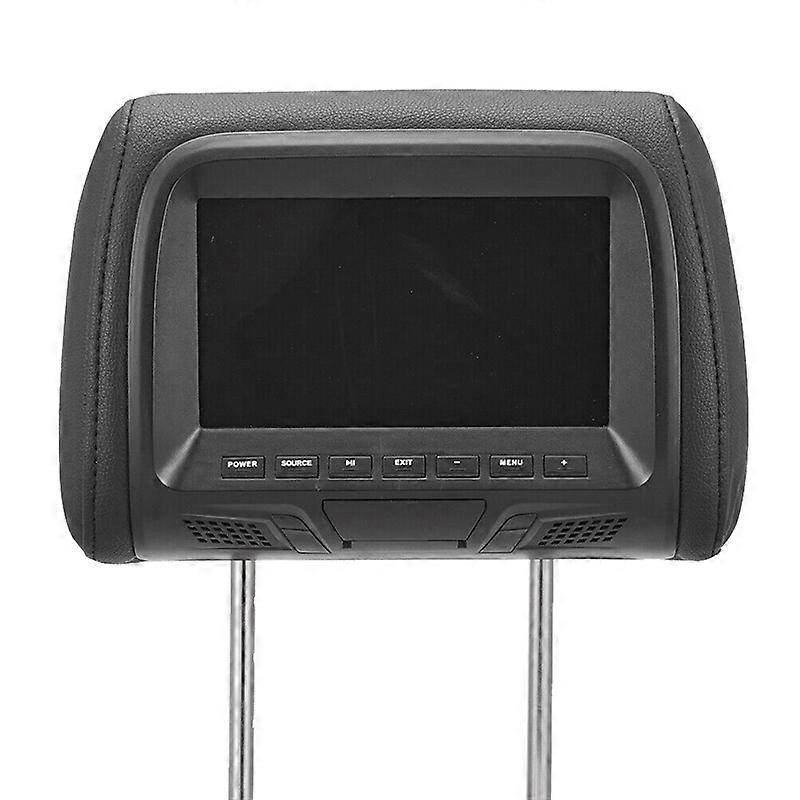 Universal 7Inches Car Headrest Monitor Screen Rear Seat Black