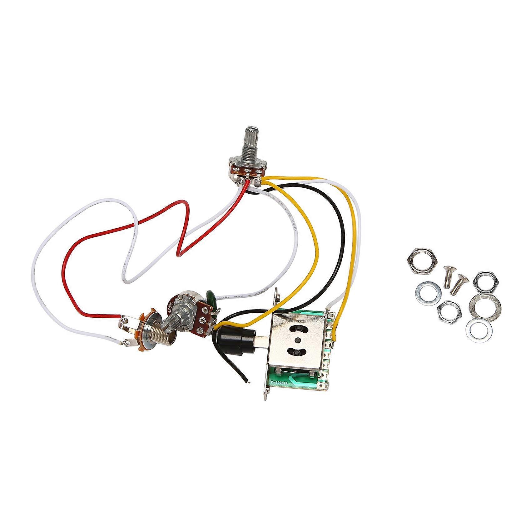 Guitar Pre-wired Harness,3 Way Blade Toggle Switch Electric Guitar