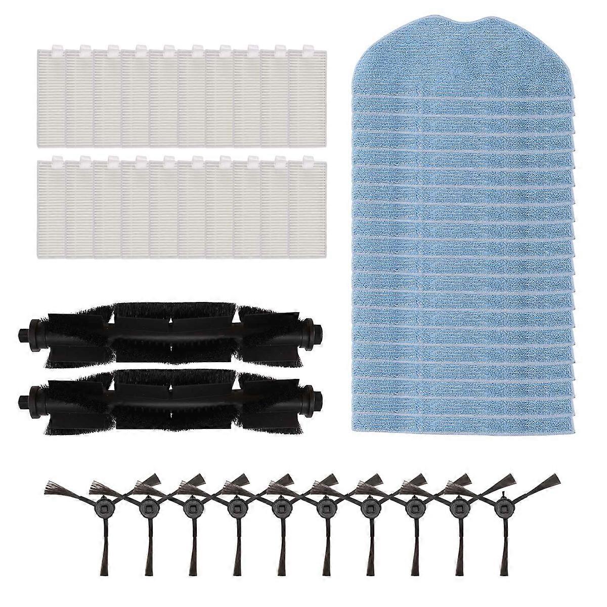 Für RE4 / RE4 Plus / RE5 / RE5 Plus Hauptseitenbürste Wischtuch Hepa Filter Zubehör Ersatz Sp
