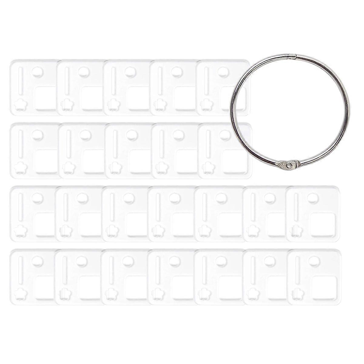 Acrylic Thread Drop Thread Winding Boards Floss Bobbins Stitches Floss Drop Bobbins Organizer for Co