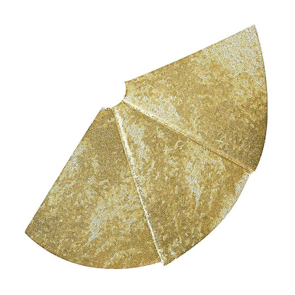 Christmas Small Tree Skirt, 36 Inch Sequin Tree Skirt Gold